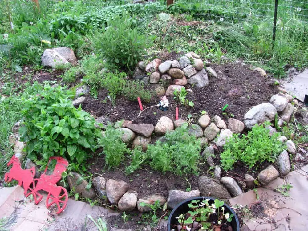 Instructions étape par étape sur la façon de construire une spirale d'herbes