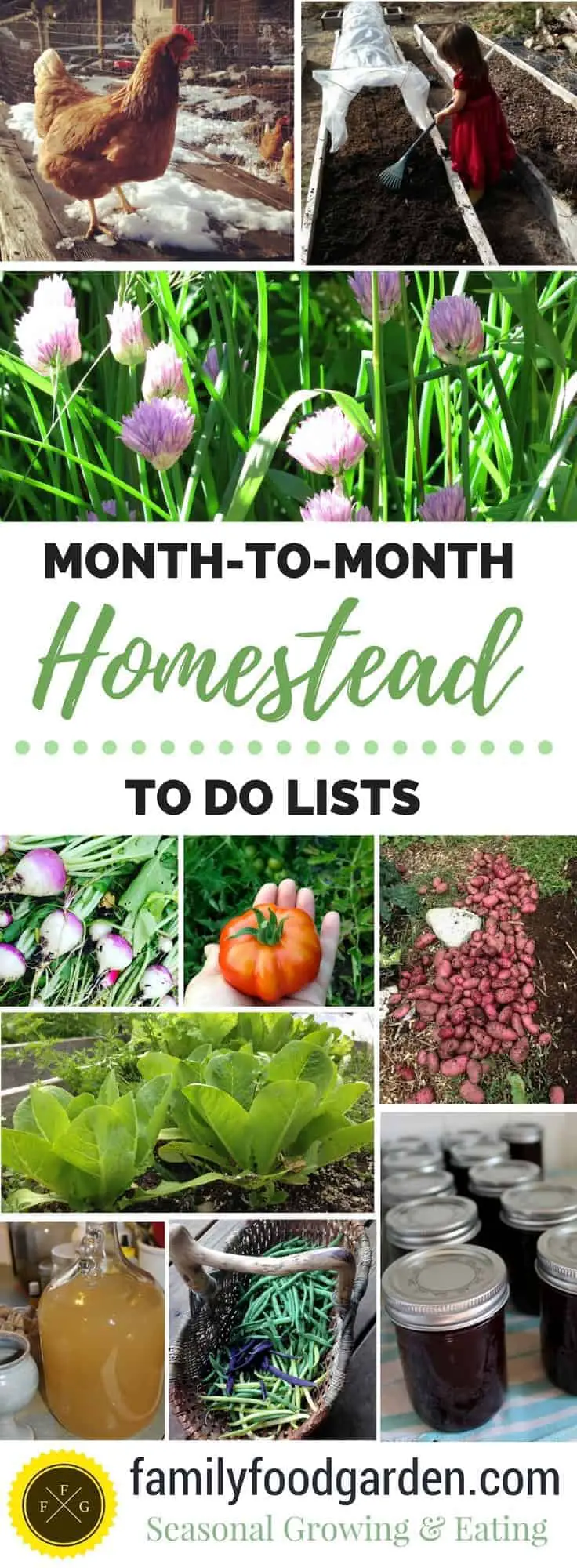 Homesteading monthly to do lists
