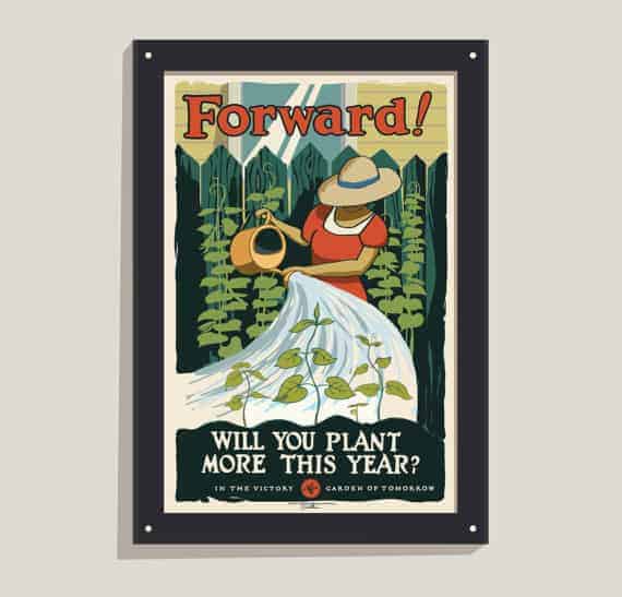 Modern Victory Garden Poster