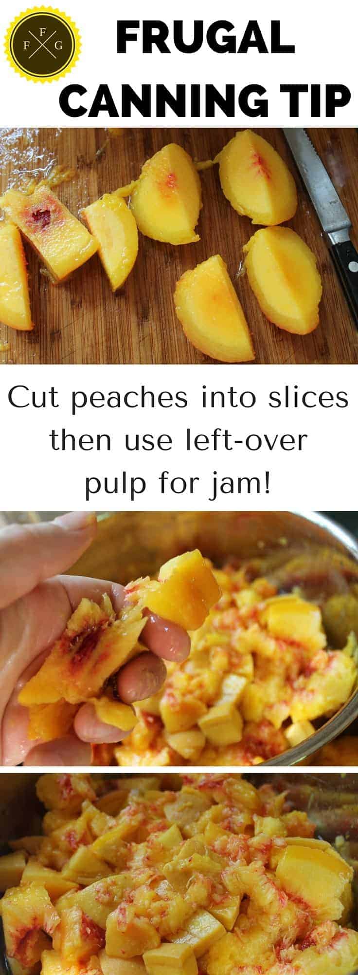 Frugal jam making tips when canning peaches