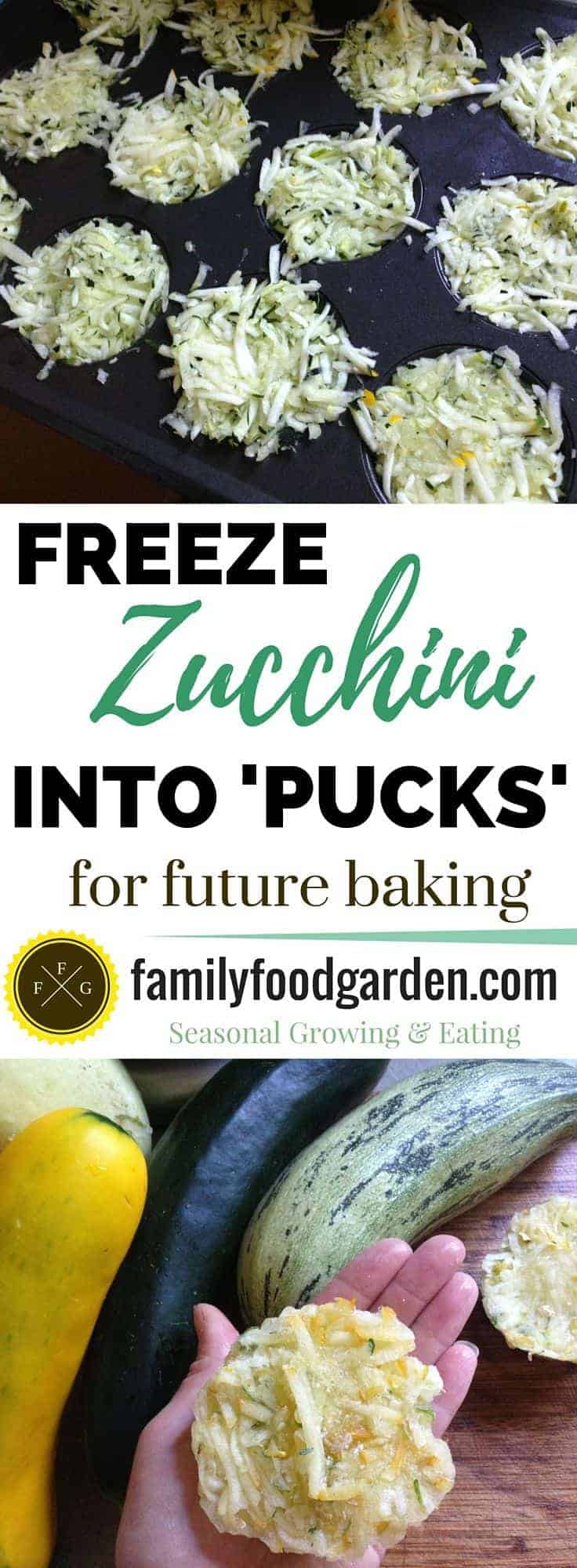 How to freeze zucchini for later use