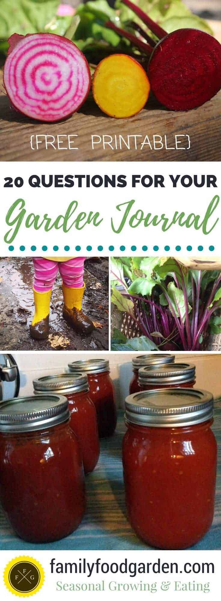 How to keep a garden journal + free garden journal printable