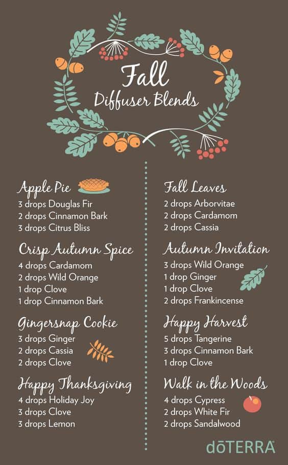 Fall Essential Oil Diffuser Blends