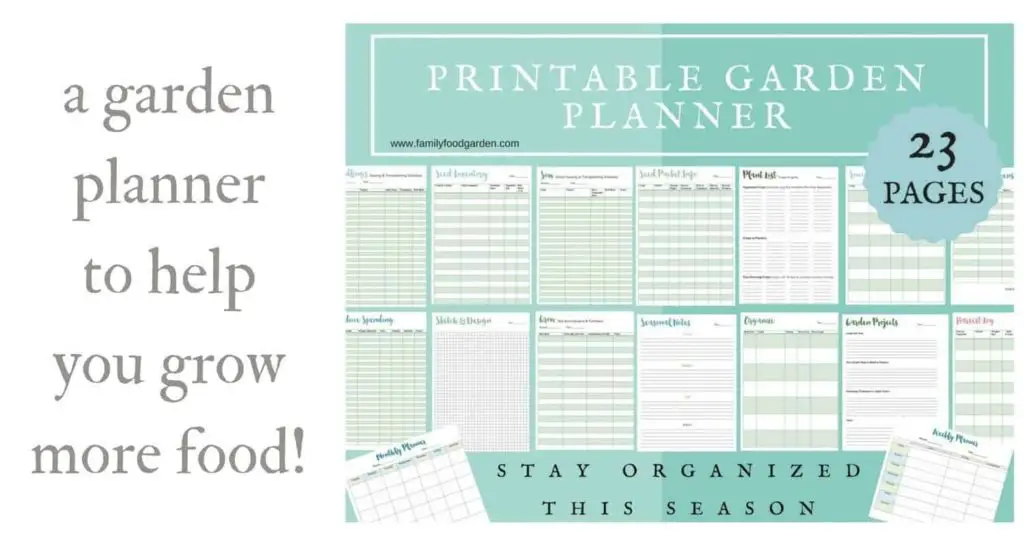 Printable garden planner: A garden planner to help you grow more food!
