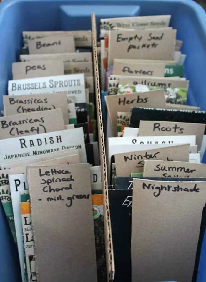 How to Cheaply Organize your Seeds