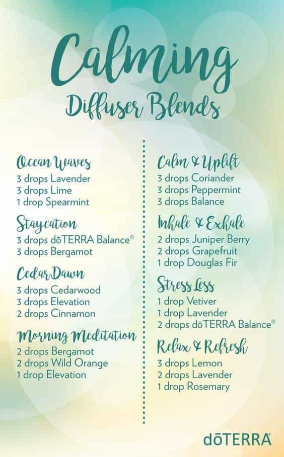 Calming essential oil blends