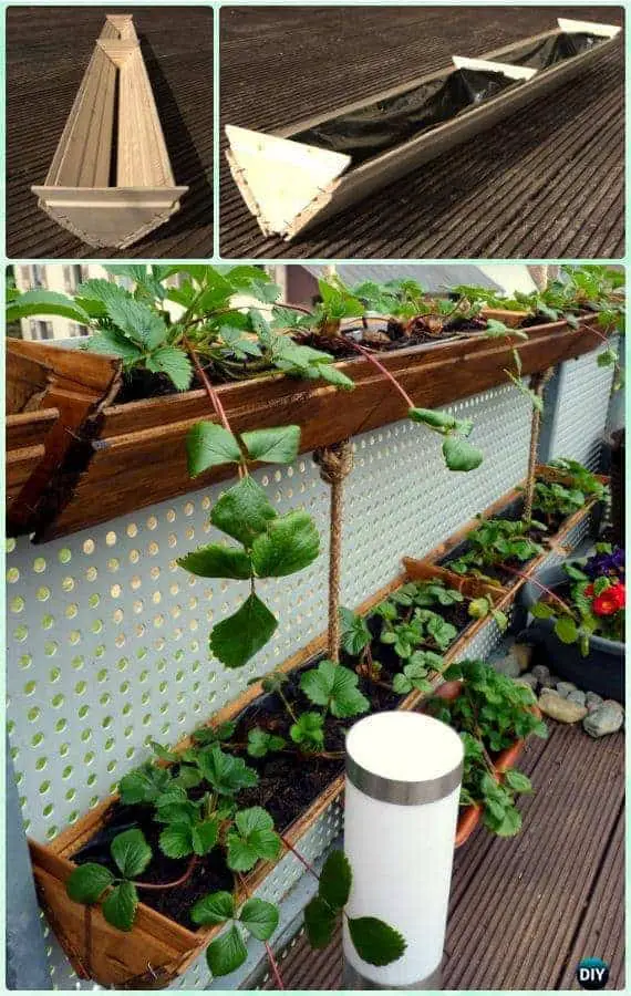 Hanging Strawberry Planter Box