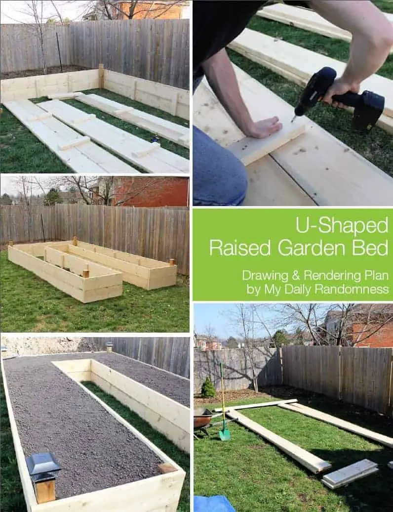 U-Shaped Raised Garden Bed Tutorial