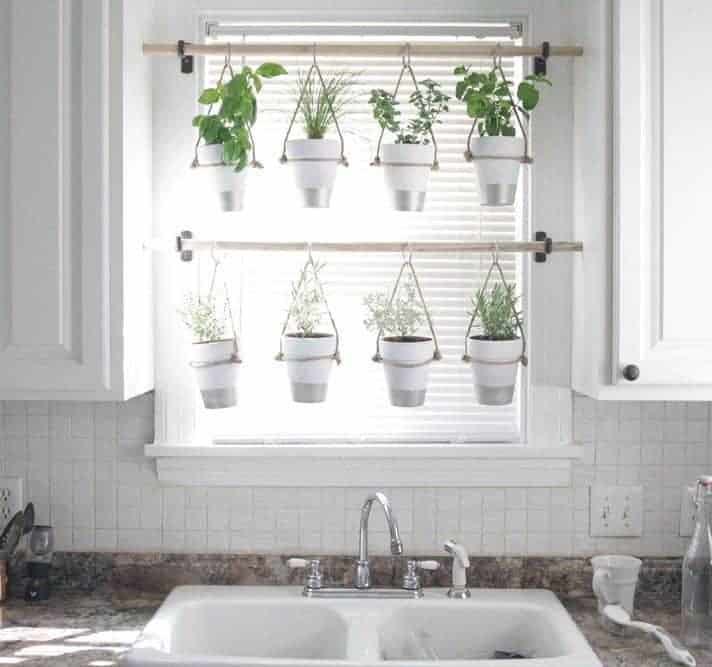 Indoor Hanging Herb Garden Pots