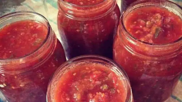 Tomato Salsa Recipe for Canning