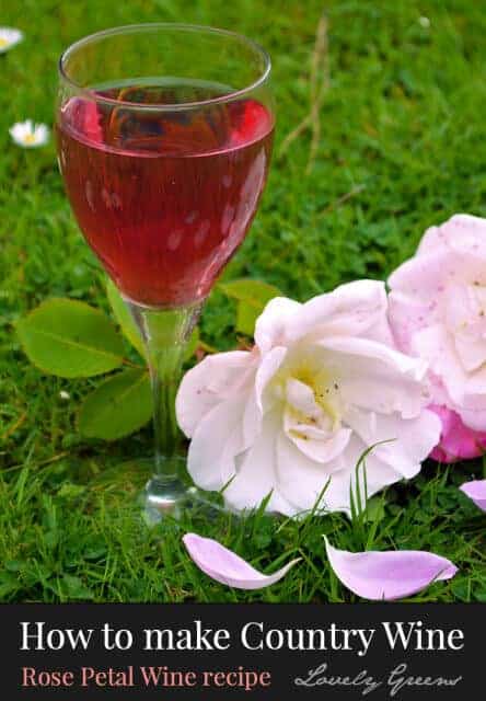 Rose petal wine