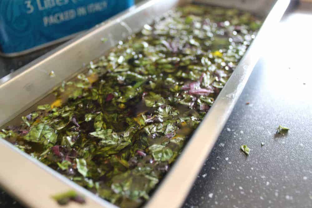 How to preserve fresh basil by freezing