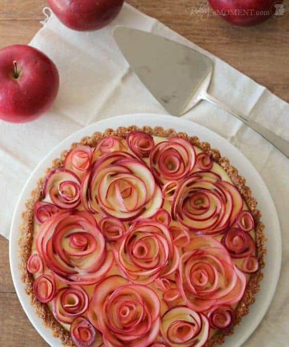 Autumn Recipe Suggestion: Apple Rose Tart With Maple Custard