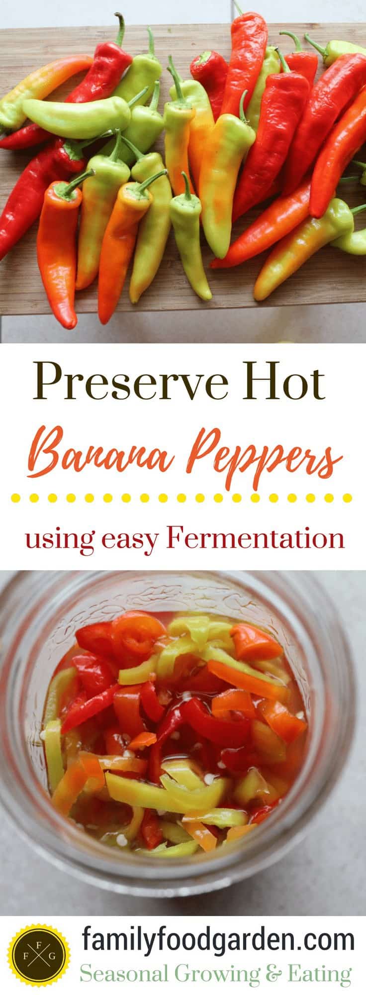 Preserve Hot Banana Peppers with Fermentation