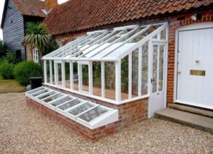 Lean to greenhouses