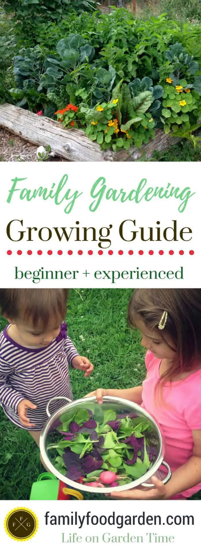 Family gardening- grow a veggie garden. Whether you're a beginner or advanced gardener, tips for starting a garden to growing enough food to feed a family