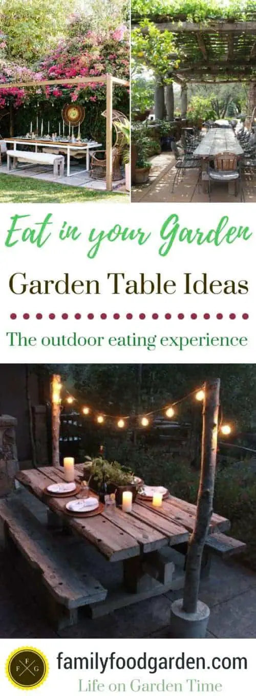 Eat In Your Garden: Garden Table Ideas