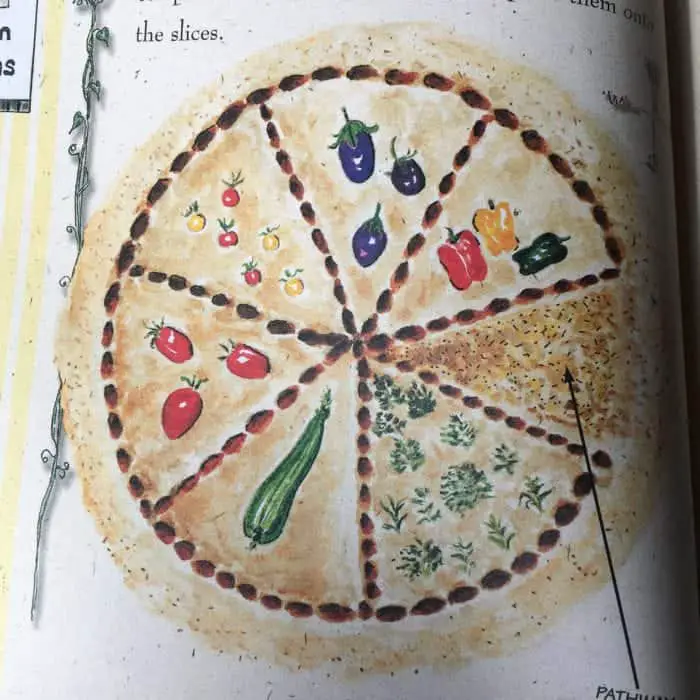 Fun pizza garden design