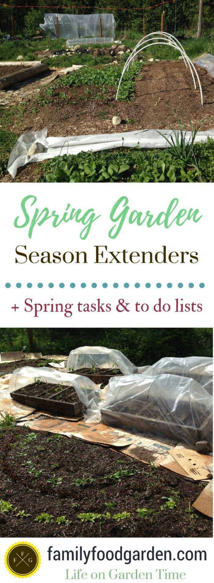 Spring Garden Season Extenders Plus Spring Tasks & To Do Lists