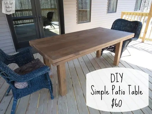 DIY Patio Table