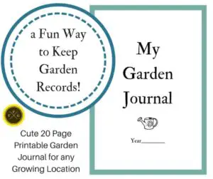 Fun printable garden journal & garden planmner