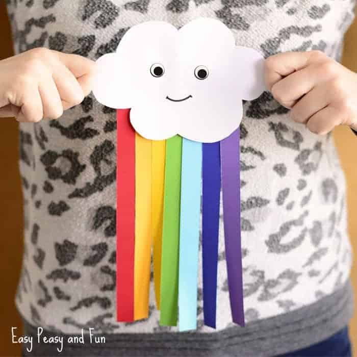 Cute Paper Rainbow Kid Craft