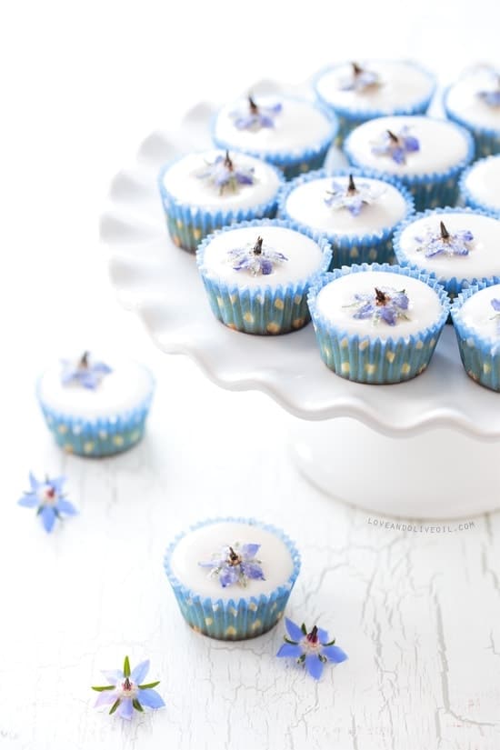 Borage Flower Fairy Cakes