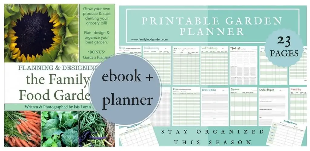 'Planning & Designing the Family Food Garden' ebook plus Printable Garden Planner