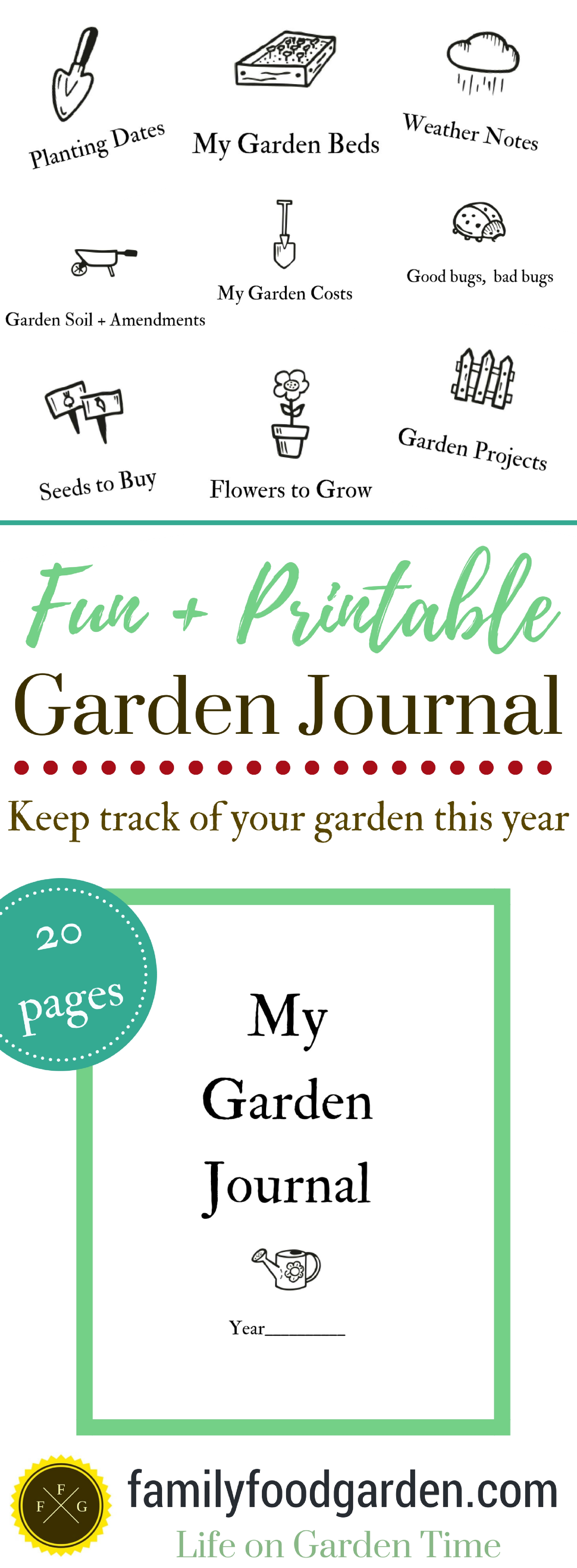 This garden journal is so fun and makes a great garden planner