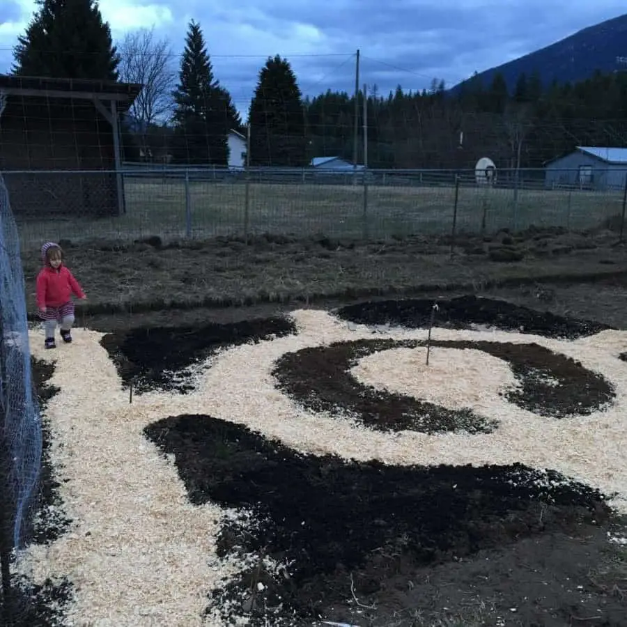 Mapping out the mandala keyhole garden bed