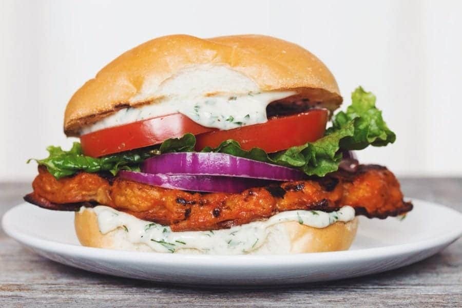 Vegan Buffalo Cauliflower Sandwich