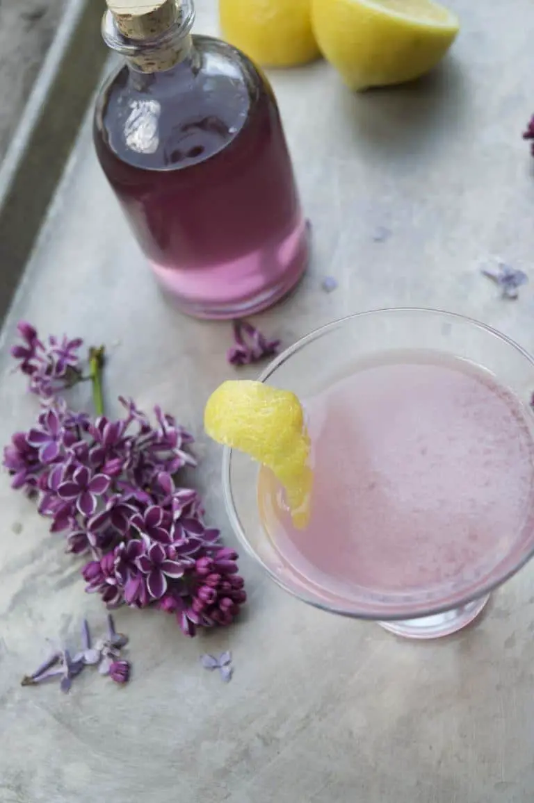 Make lilac syrup and create a lilac infused drink