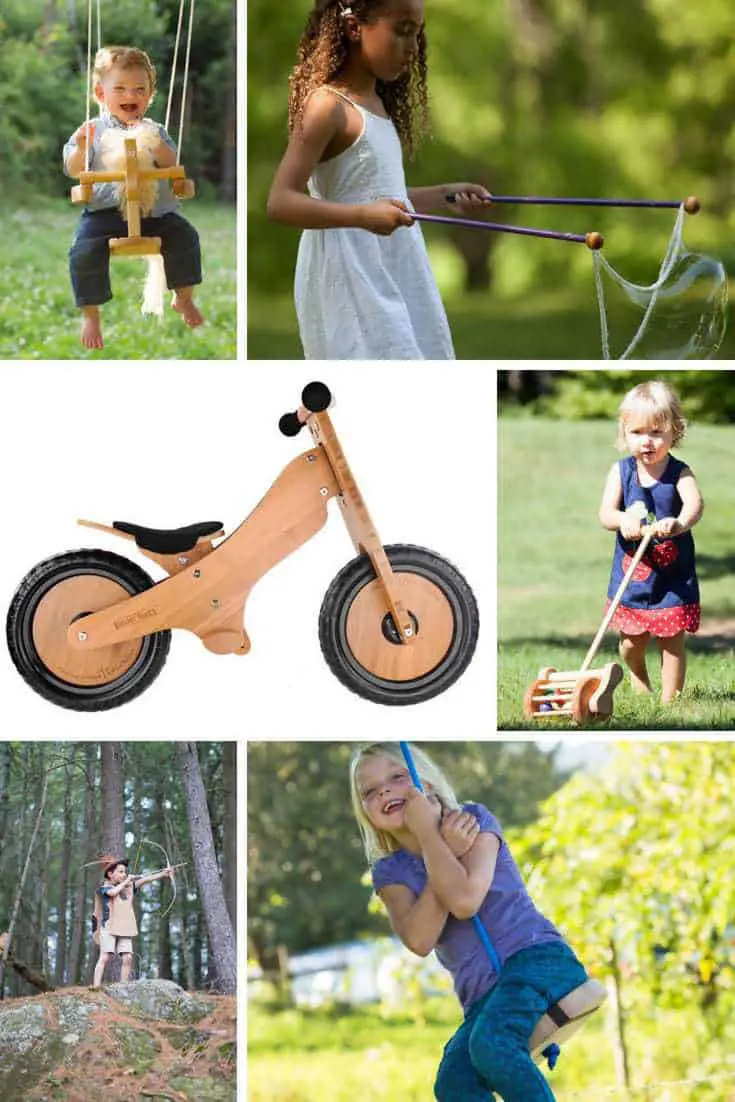 Natural outdoor toys for kids