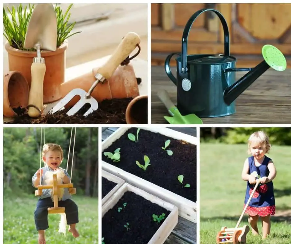 Outdoor toys for toddlers & kids garden tools