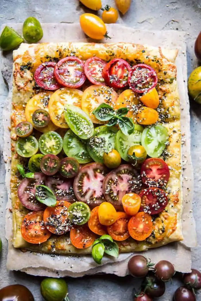 Heirloom Tomato Cheddar Tart