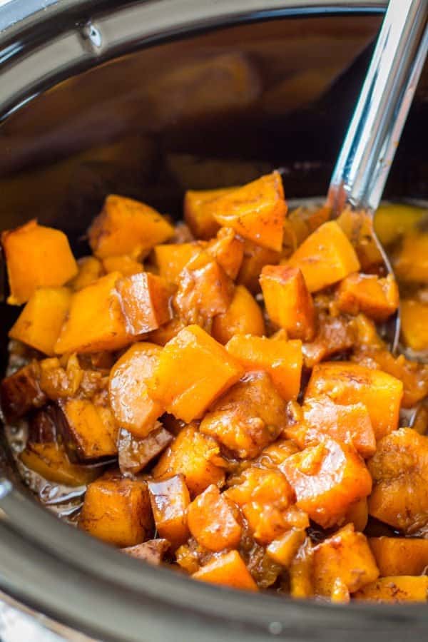 Crockpot Side Dishes: Cinnamon Sugar Butternut Squash