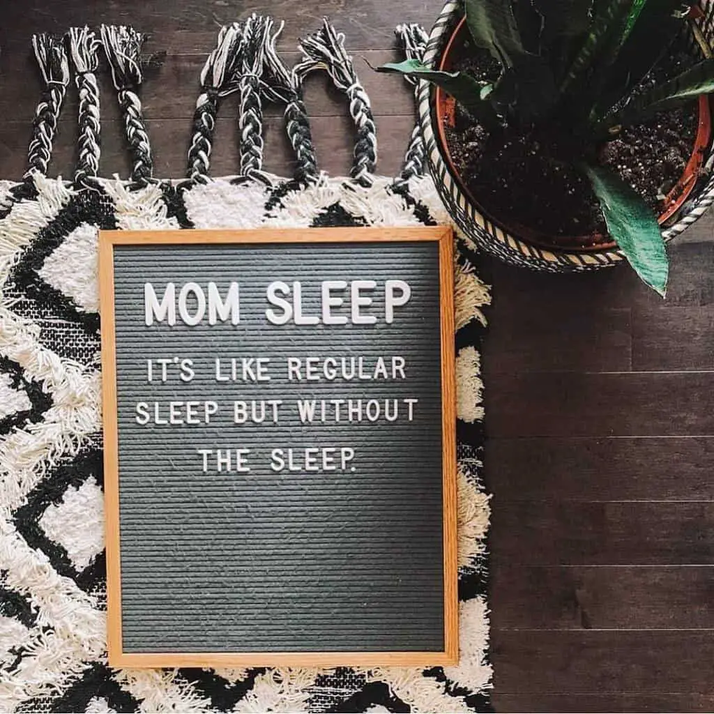 Mom meme about sleep deprivation