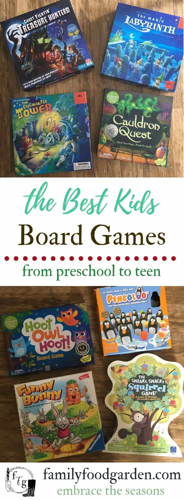 Fantastic list of board games for all ages #familygamenight #familygames #giftsforkids #kdisgifts #kidsboardgames #boardgames #toddlergames #preschoolgames