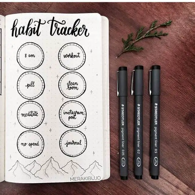 Fantastic habit tracker ideas for your bullet journal