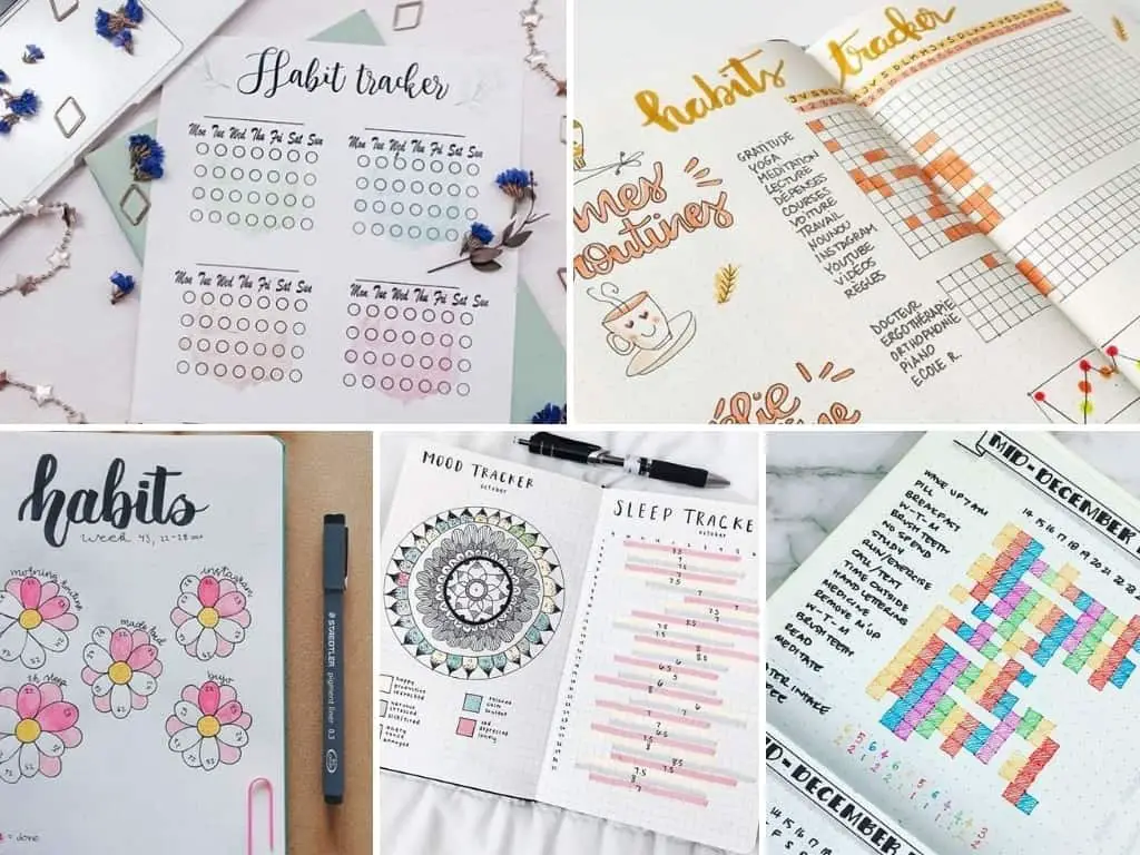 Habit tracker ideas for creating good habits