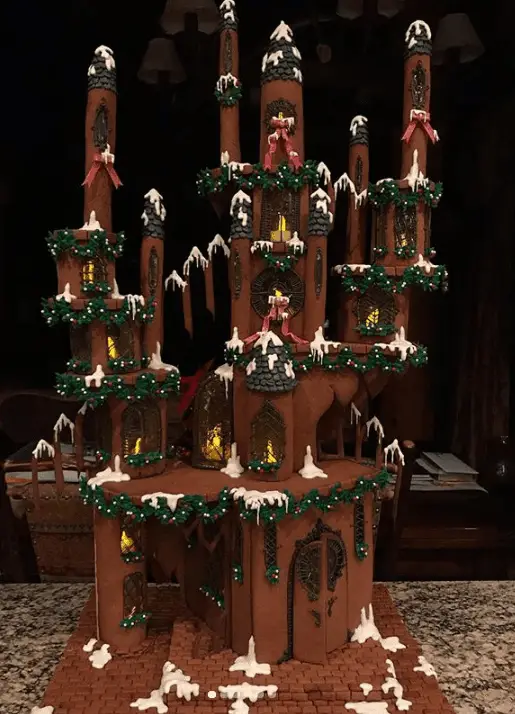 Stunning gingerbread castle