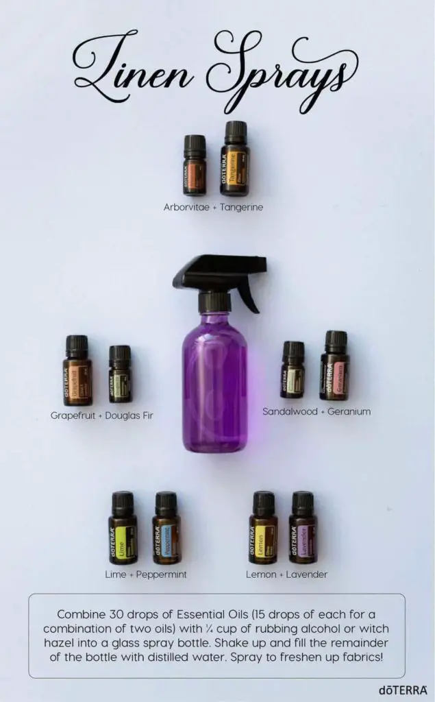 Homemade essential oil room spray