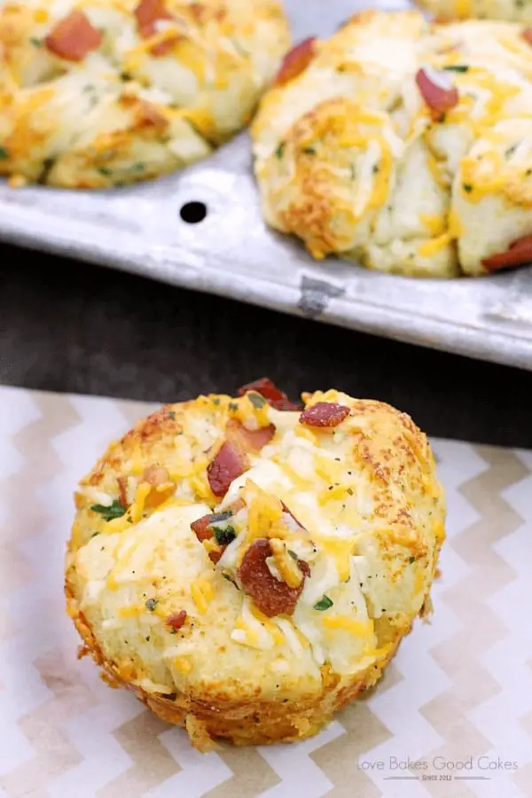 Cheddar Bacon Ranch Pull Apart Rolls