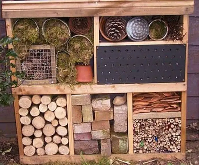 Build a bug hotel to attract those beneficial bugs! #organicgardening