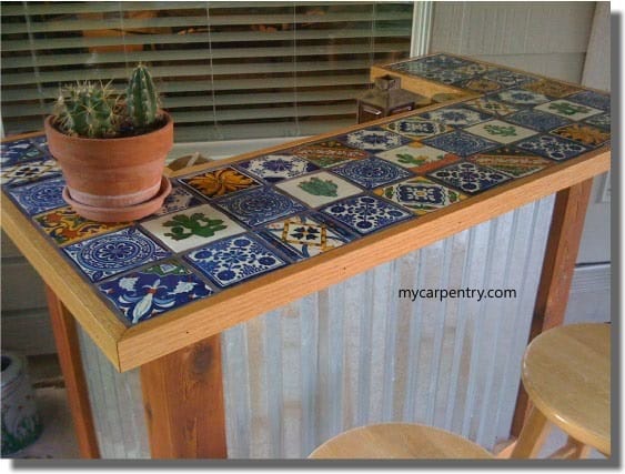 Beautiful tiled bar